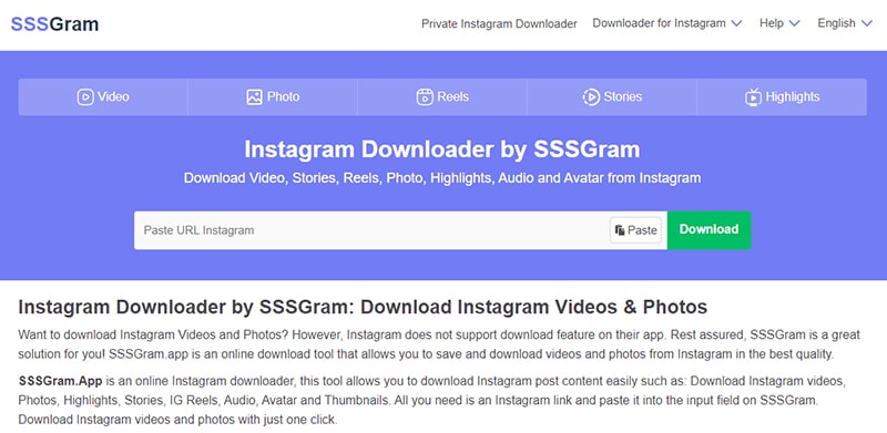 SaveVideo: Instagram Downloader